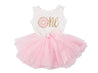 Pink Polka Dot Donut Birthday Dress - (Second Birthday Dress - Second Birthday Outfit)