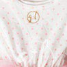 Easter Bunny 1st Birthday Gold "ONE" on Pink Polka Dot Sleeveless Tutu Dress - Grace and Lucille
