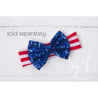 "Patriotic" Birthday Dress with her Age, Red, White & Blue Blue Script Sleeveless - Grace and Lucille