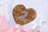 2nd Birthday Outfit with FLIP Sequin Heart of Gold numeric TWO heart - Grace and Lucille