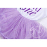 "WILD ONE" Dress White Top with Purple Tutu Sleeveless - Grace and Lucille