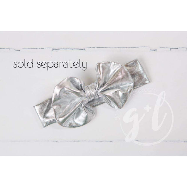 5th Birthday Dress Silver Script "FIVE" Aqua Striped Long Sleeves - Grace and Lucille