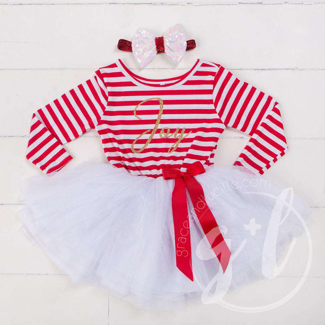 Two-in-One Sequined Bow Headband & Belt, Christmas White Bow on Red Band - Grace and Lucille