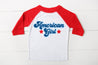 Retro 4th of July girls T-shirt