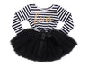 4th Birthday Dress - Striped (Long Sleeve)