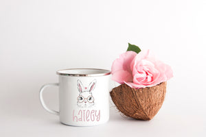 Easter Bunny hot cocoa mug