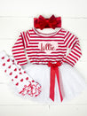 Personalized Valentines dress with heart and name