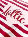 Personalized Valentines dress with heart and name