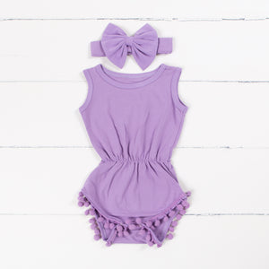 Lavender Onesie with Bow
