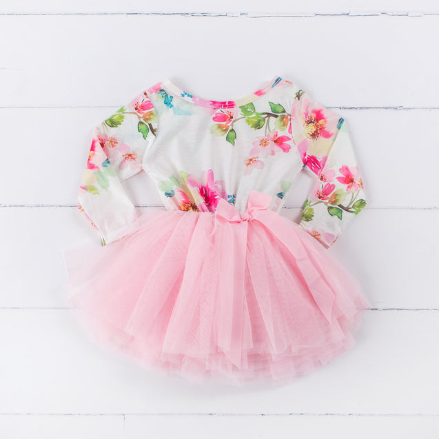Baby Girl Long Sleeve Floral Dresses