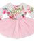 4th Birthday Dress - Floral Heart (Long Sleeve)