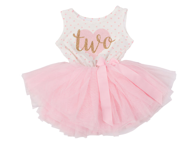 2nd Birthday Dress - Polka Dot (Sleeveless)