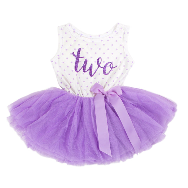 2nd Birthday Dress - Polka Dot (Sleeveless)