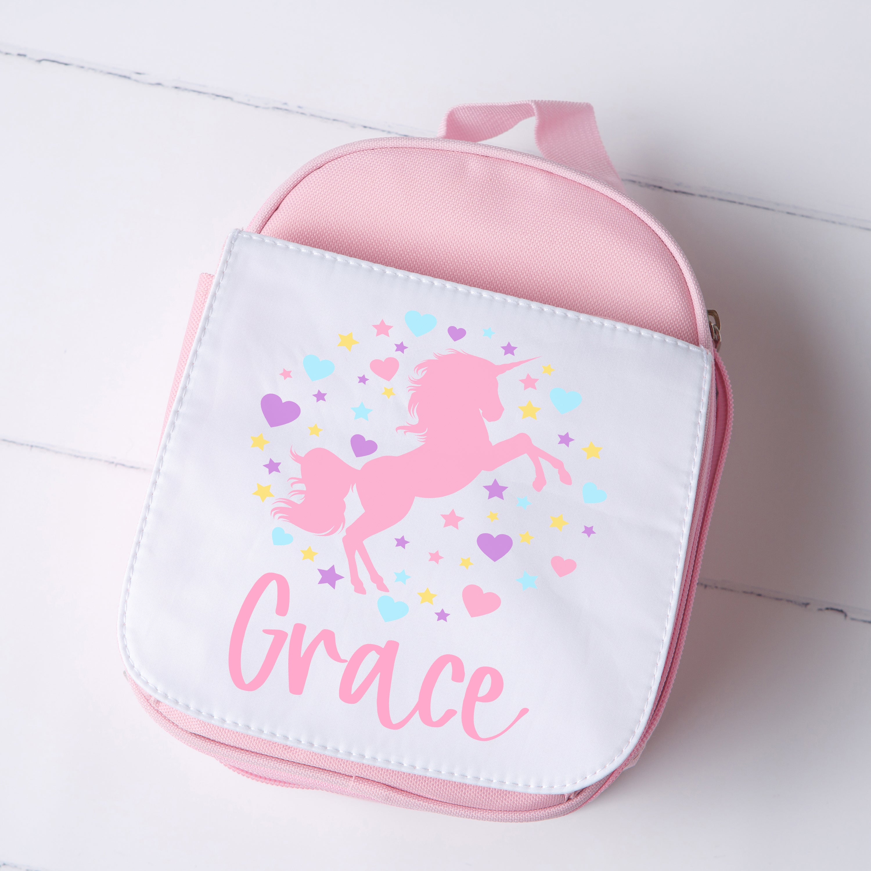 Custom Unicorn Lunch Bag for Girls - Grace and Lucille